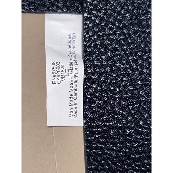 VINCE CAMUTO Black faux leather waist belt with bag Size Large - Picture 8 of 16